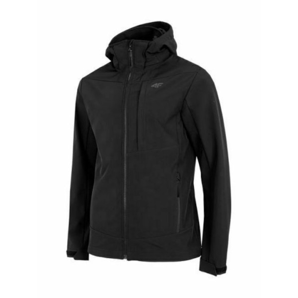 4F Ανδρικό Χειμωνιάτικο Μπουφάν Softshell Μαύρο H4L22-SFM003-20S